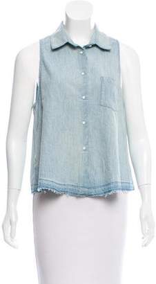 Amo Sleeveless Button-Up Top w/ Tags