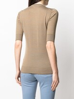 Thumbnail for your product : Loro Piana Striped Cashmere-Knit Top