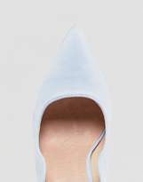 Thumbnail for your product : Lost Ink Pale Blue Ankle Strap Court Shoes