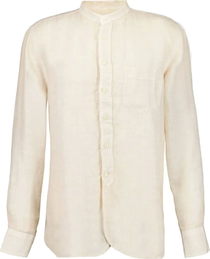 120% Lino Linen Long-Sleeve Shirt
