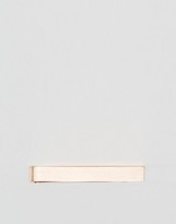 Thumbnail for your product : ASOS Slim Fit Tie Bar in Brushed Rose Gold