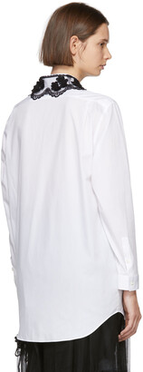 MONCLER GENIUS 4 Moncler Simone Rocha White Embroidered Collar Shirt