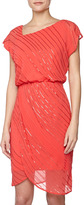 Thumbnail for your product : Vince Camuto Scalloped-Front Sequin Embellished Dress, Hibiscus