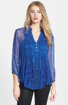 Thumbnail for your product : Casual Studio Pintuck Front V-Neck Blouse