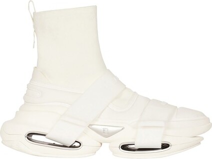 Balmain B-Bold high-top sneakers with straps - ShopStyle Trainers
