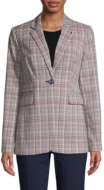 tommy hilfiger elbow patch blazer