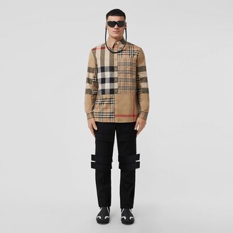 mens burberry shirt xxl