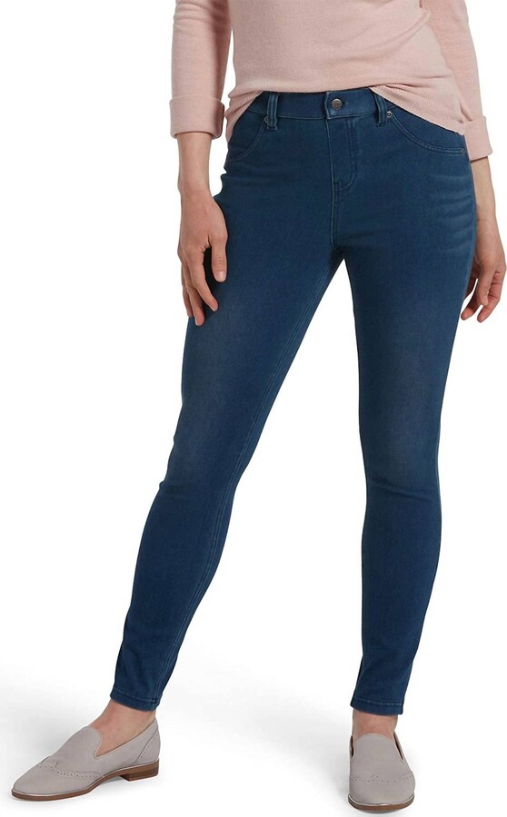 Hue Women's Ultra Soft High Waist Denim Leggings In Windsor Blue Wash