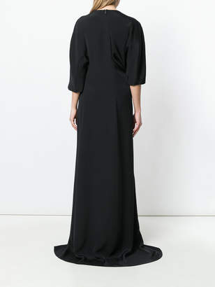 Chalayan draped side slit gown
