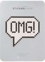 Thumbnail for your product : Anya Hindmarch Omg Textured-Leather Sticker