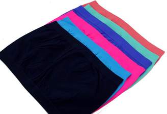 Michi Dona Women's Basic Stretch Strapless Bandeau Bra Tube Top (Navy-Aqua-Pink-Royal Blue-Teal-Coral)