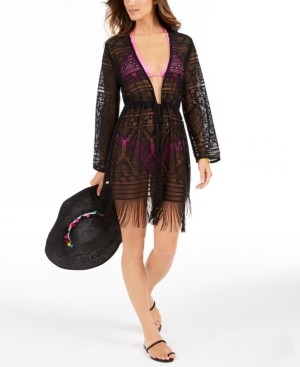 fringe swim cover up