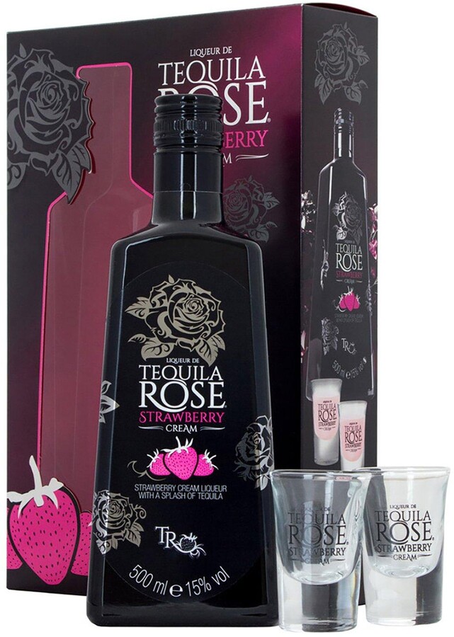 Tequila Rose 50cl Gift Set With 2 Shot Glasses ShopStyle Drinkware