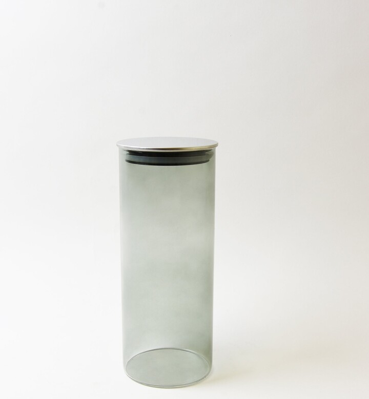 Dunelm Smoked Large Glass Kitchen Canister Grey ShopStyle Food
