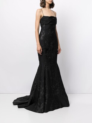 Rasario Fit And Flare Evening Gown