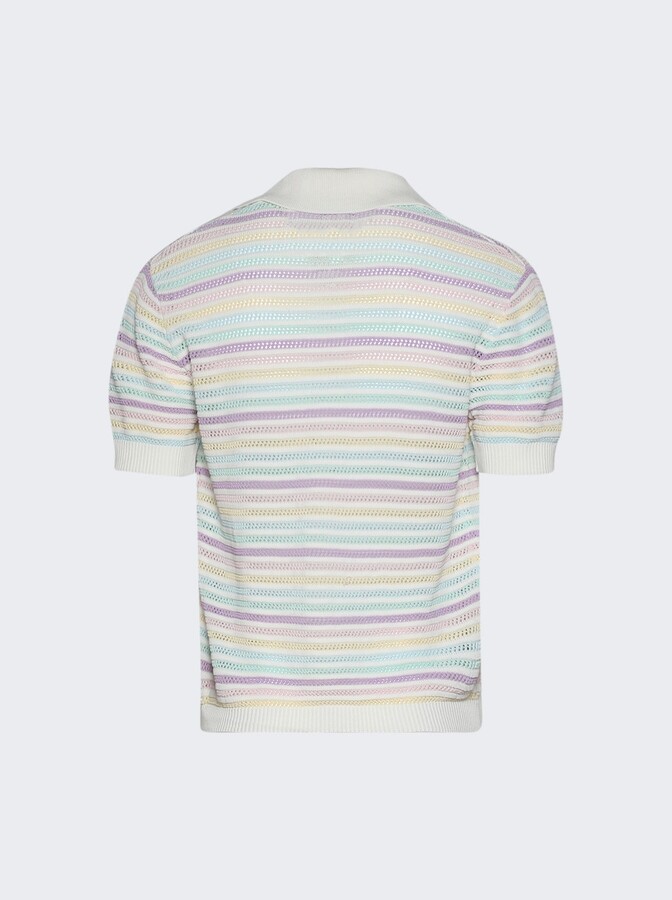 Casablanca Flower Crochet Polo Multi