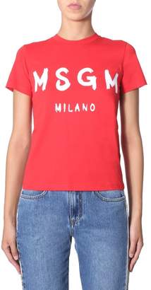 MSGM Logo Printed T-Shirt
