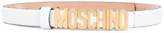 Moschino logo plaque belt 