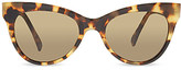 Thumbnail for your product : Norma Kamali Tortoise shell cat eye sunglasses
