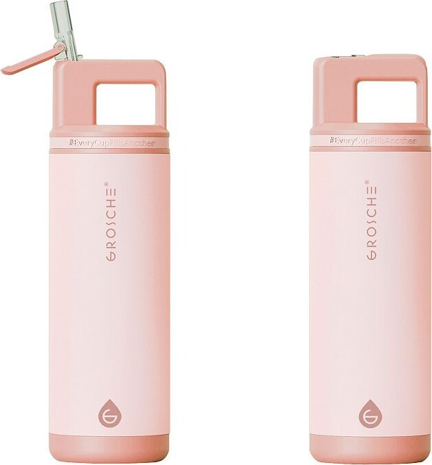 Grosche ALPINE Flip 'N Sip Insulated 20-oz. Leakproof Water Bottle with Straw 2-pk.