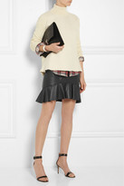 Thumbnail for your product : McQ Ruffled leather mini skirt