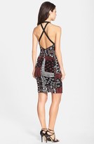 Thumbnail for your product : Nicole Miller Metallic Print Jersey Body-Con Dress