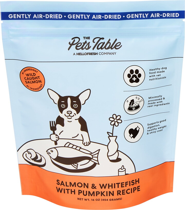 The Pets Table Salmon & Whitefish with Pumpkin Grain-Free Air-Dried Dog Food, 1 lb
