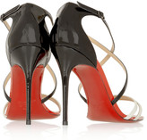 Thumbnail for your product : Christian Louboutin Gwynitta 100 patent-leather sandals