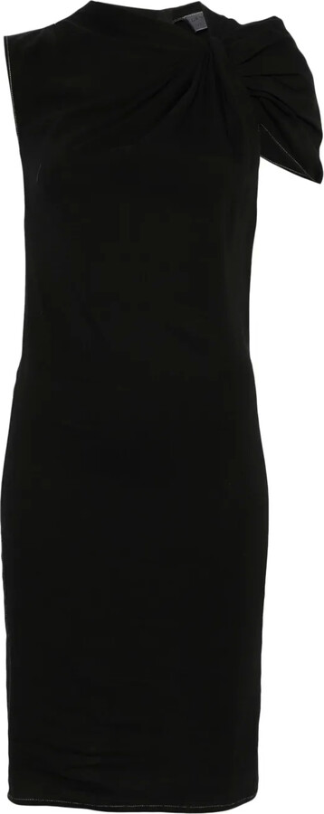 LANVIN Pre-Owned 2010s Knot-Detail Midi Dress