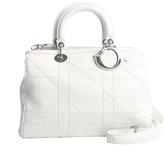 Thumbnail for your product : Christian Dior white stitched leather 'Granville' convertible satchel