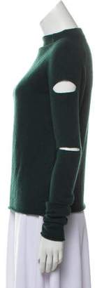 360 Cashmere Cashmere Cutout-Accented Sweater green Cashmere Cutout-Accented Sweater