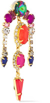Thumbnail for your product : Elizabeth Cole 24-karat Gold-plated Crystal Earrings