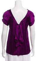 Thumbnail for your product : Rebecca Taylor Silk Embellished Top