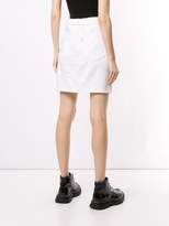 Thumbnail for your product : Andrea Crews skirt-print denim mini skirt