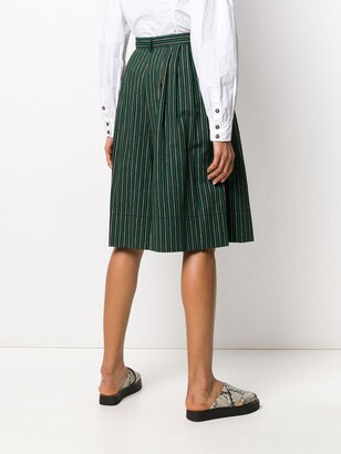 See by Chloe Striped Wide-Leg Shorts