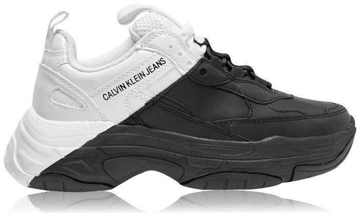 black maya calvin klein trainers