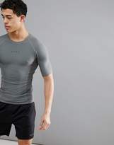 Thumbnail for your product : ASOS 4505 Compression T-Shirt With Cut & Sew In Grey