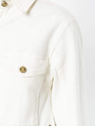 Nk lace-up detail denim jacket