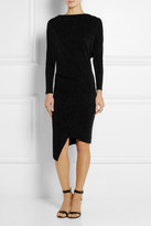 Thumbnail for your product : Vivienne Westwood Hollow glitter-finished stretch-jersey dress