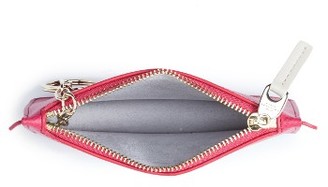 Smythson Women's Calfskin Leather Zip Pouch With Key Ring - Pink