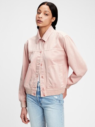 gap pink bomber jacket