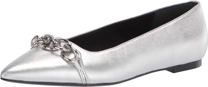 Calvin Klein Silver Women's flats | Shop the world's largest collection of  fashion | ShopStyle