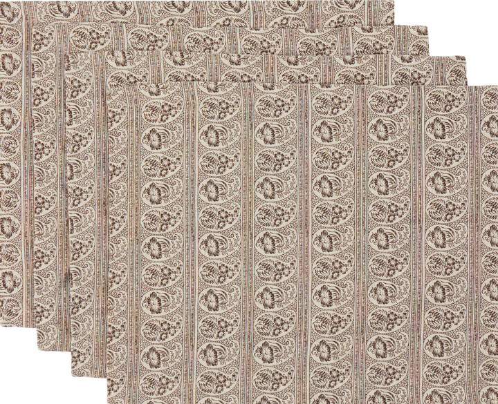 Autumn Sonata Four-Pack Beige Anna Placemats