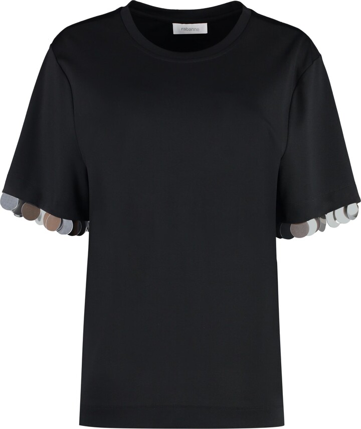 Paco Rabanne Viscose Crew-neck T-shirt