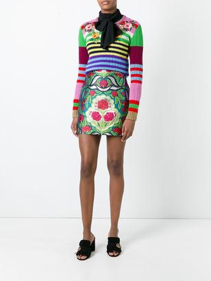 Gucci floral brocade mini skirt - women - Silk/Cotton/Polyamide/metal - 42