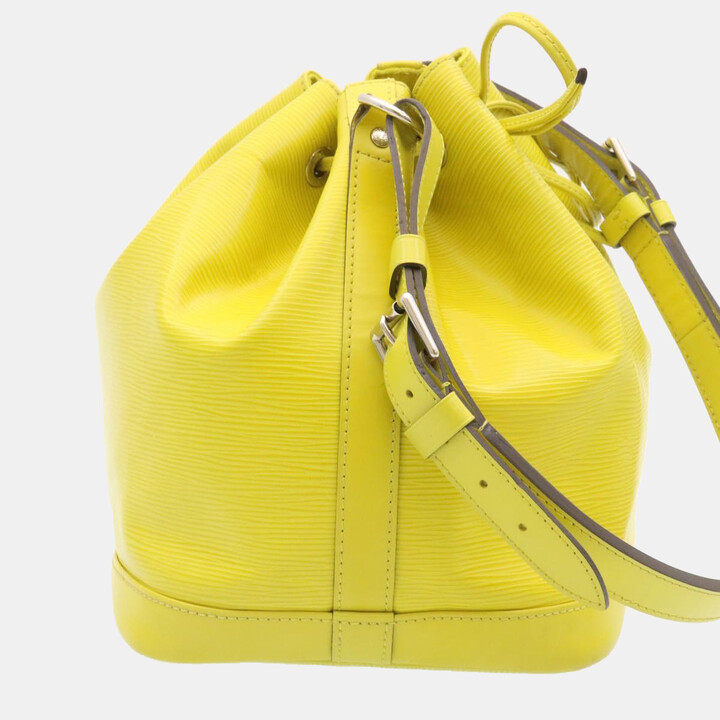 Louis Vuitton, Bags, Auth Petit Noe Yellow Epi Leather Shoulder Bag