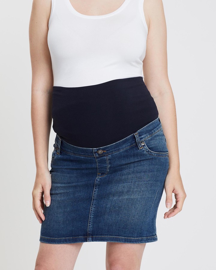 maternity denim skirt australia