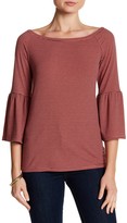 Thumbnail for your product : Bobeau Boatneck Bell Sleeve Tee