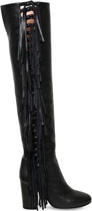 Laurence Dacade 95mm Sybille Fringed Nappa Leather Boots