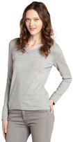 Thumbnail for your product : Magaschoni grey melange cashmere V-neck sweater
